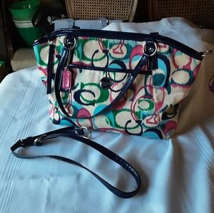 Coach IKAT Print Nylon Bag